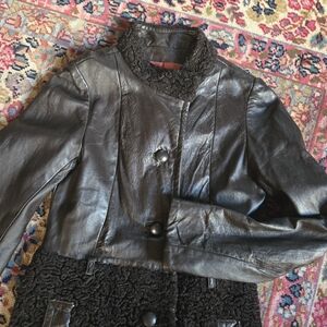 Vintage 1960s Brown Leather Jacket Small
